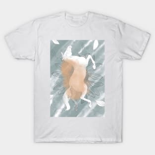 Gravitating Horse Abstract Sketch Poster T-Shirt